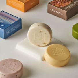 [MURO] SCRUB FACE & BODY SOAP - Exfoliating BHA, Fine Salt, & Plant-Based AHA for Smooth, Soft Skin | Long-Lasting Solid Formula - Made in Korea